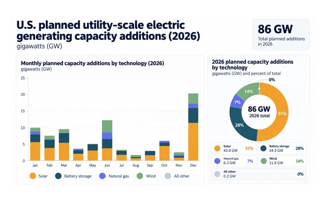 Planned New U.S. Utility Scale Capacity in 2026